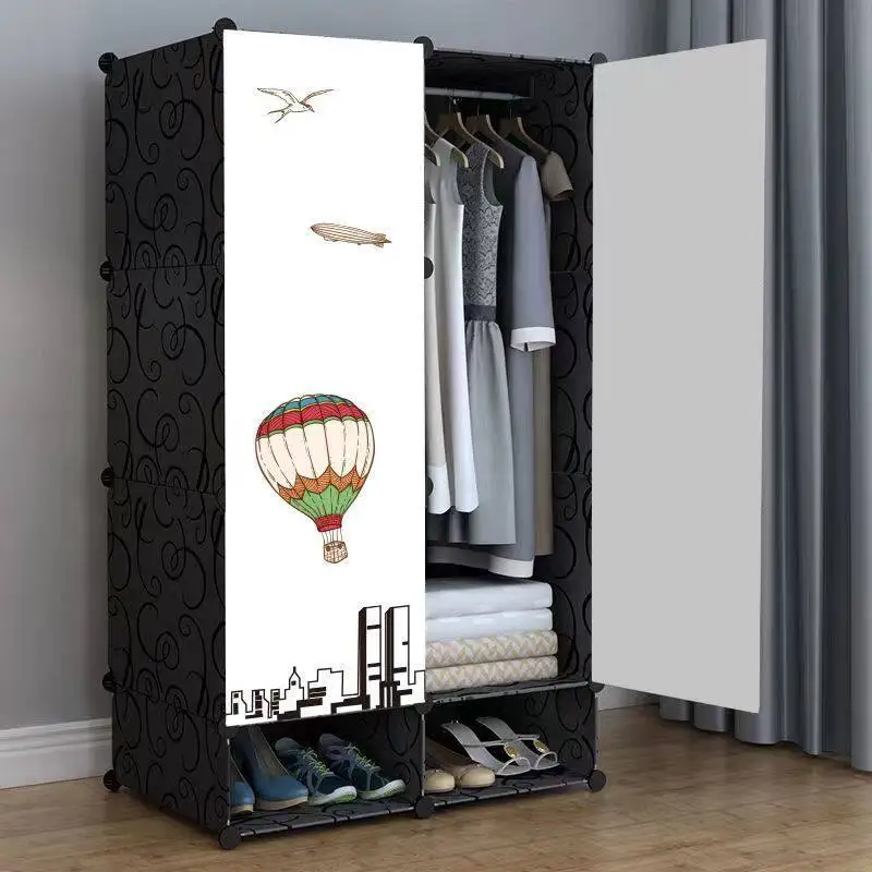 

Open Modern Wardrobe Display Cabinet Plastic Partitions Living Room Storage Wardrobe Organizer Guarda Roupa Trendy Furniture