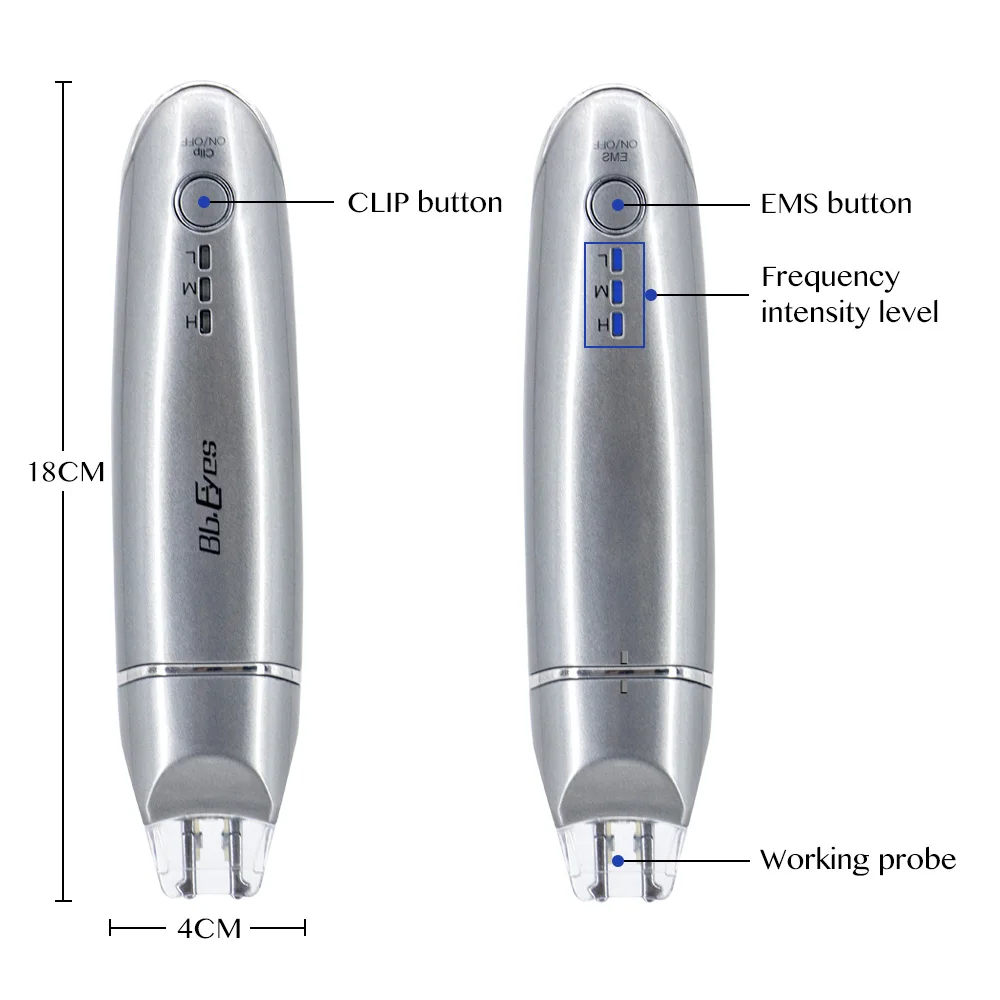 Oog En Gezicht Tillen Ems Schoonheid Apparaat 2 In 1 Nieuwe Rf Rimpel Verwijderen Ooglid Massager Huidverzorgingshuidverjonging Anti-Aging