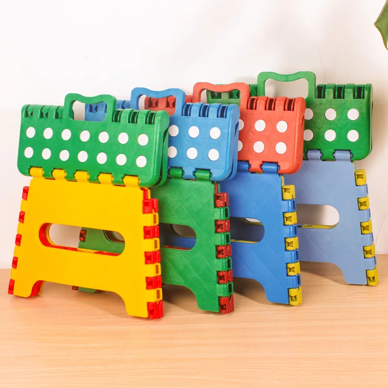 

Nursery carrying handles, anti slip seats dots, small stools, children's plastic stools, folding stools