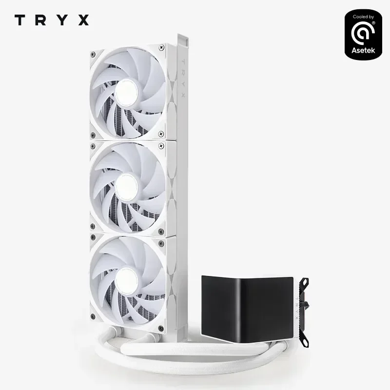 Refrigerador de líquido TRYX PANORAMA 360mm ARGB tela curvada de 6,5 polegadas/Asetek 8a geração/suporte de software KANALI