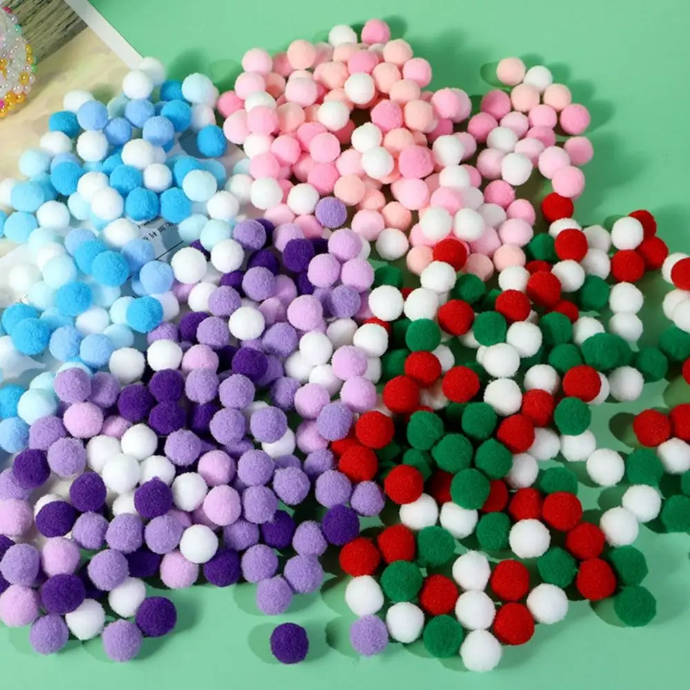 Boule à Pompons en Fourrure pour Bricolage, 1 Paquet, 1cm/1.5cm, Couleurs Ikulcer de Noël, Bricolage, Macaron, Peluche, Vêtements