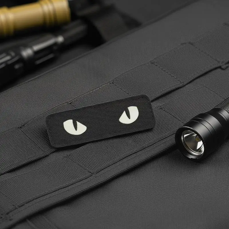 Embroidered Patches Military Morale Cat Eyes for Tactical Biker Apparel Accessories