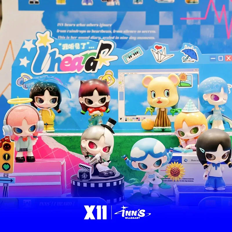 INNS' I Heard سلسلة صندوق أعمى لطيف INN عمل الشكل صندوق الغموض Kawaii بولي كلوريد الفينيل أنيمي تمثال مفاجأة حقيبة نموذج دمية لعبة