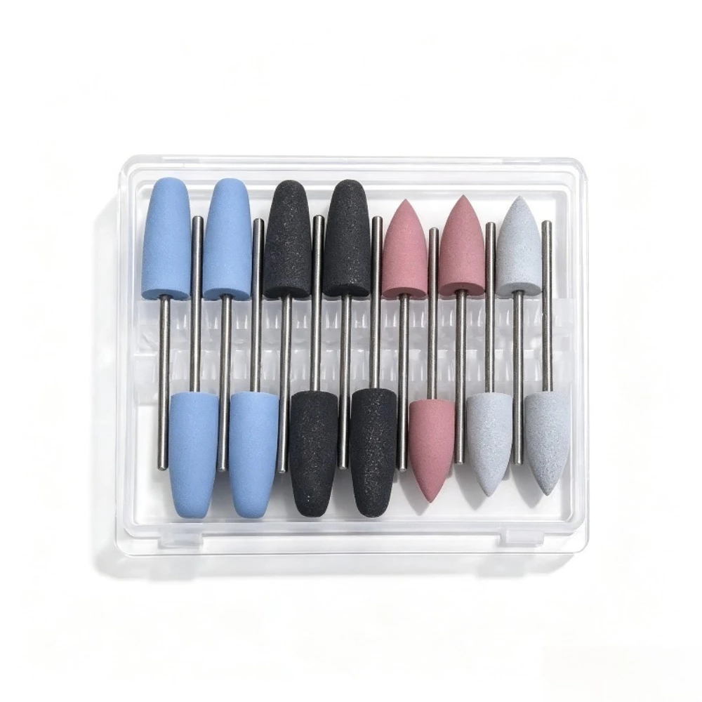 14 boxed colored silicone nail polish heads, home nail polish accessories with random colors