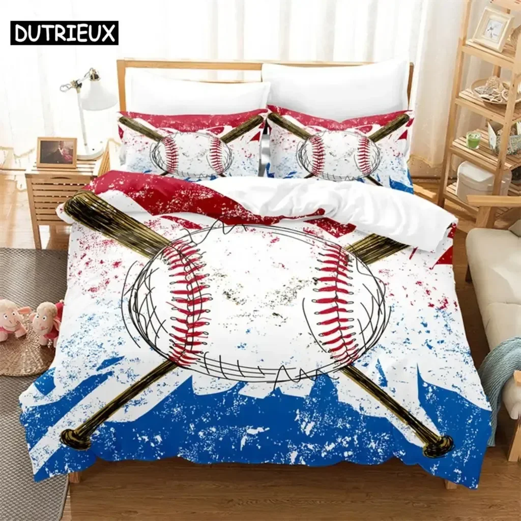 

Luxury 2025 3D Print Football Comfortable Duvet Quilt Cover Pillowcase Bedding Set Children Bedroom Decoration Home Textile