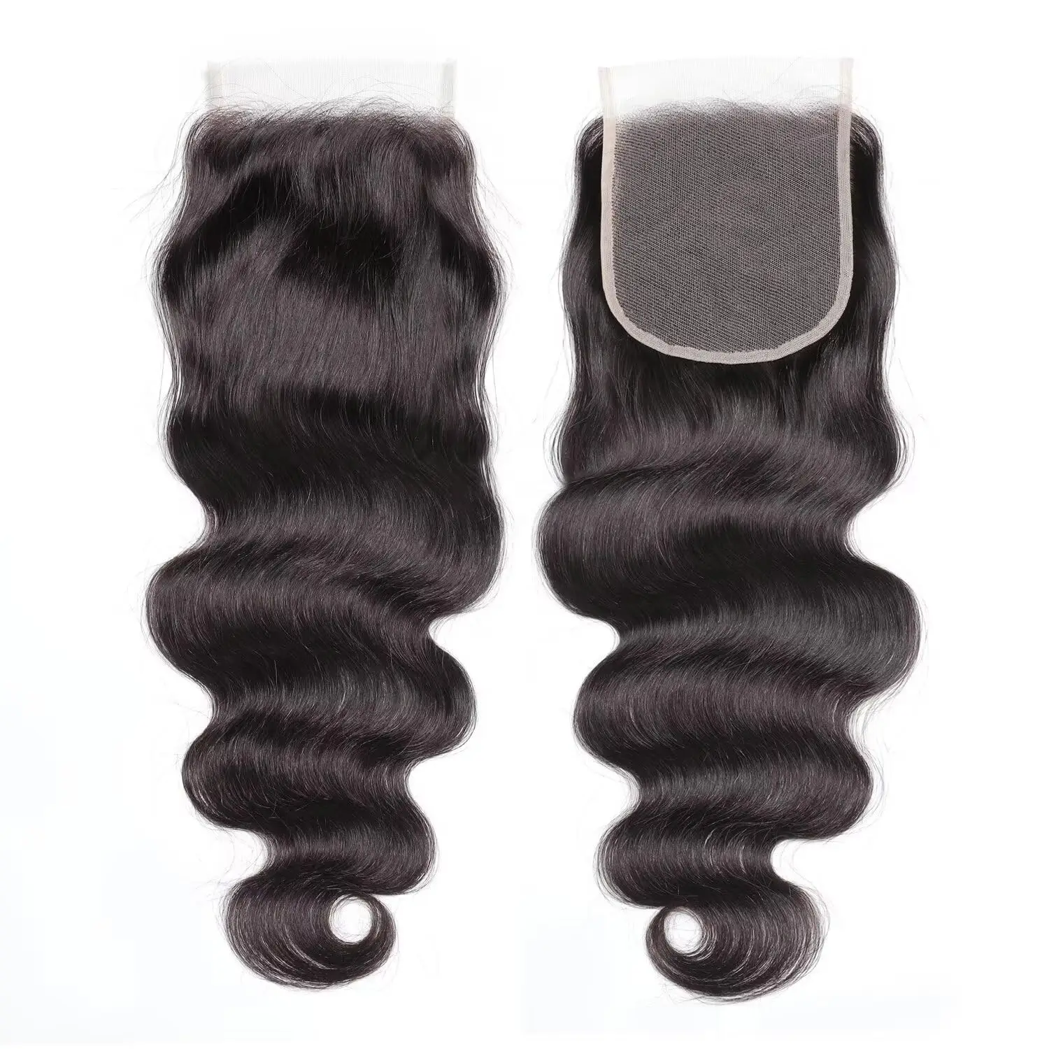 15A Body Wave 5x5 Transparent Lace Closure 100% Human Hair 5X5 Closure Brazilian Raw Hair Natural Color Pre Plucked Free Part