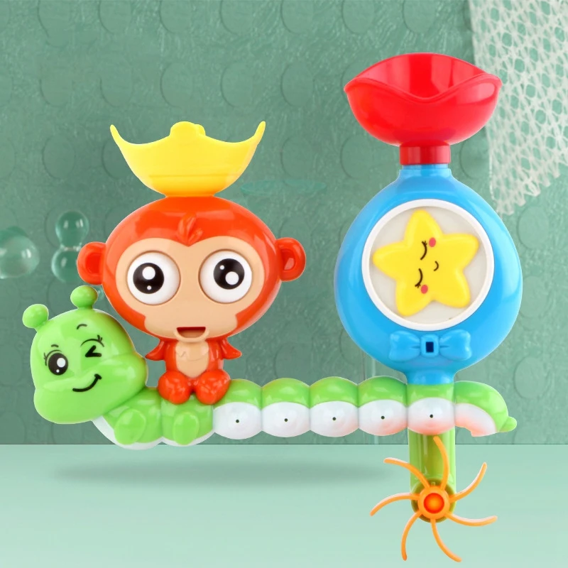 Bath Toys For Toddlers Kids Babies 1 2 3 Year Old Boys Girls Waterfall Bathtub Toy With 2 Toy Cups Strong Suction Cups