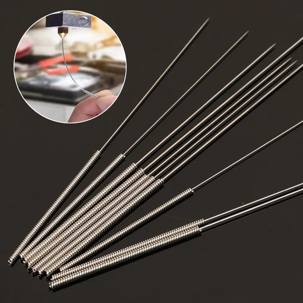 Stainless Steel Wiper Nozzle Cleaning Kit Car Wiper Washer Nozzle 3D Printer Jets Gas Stoves Shower Heads Cleaning Needle Set