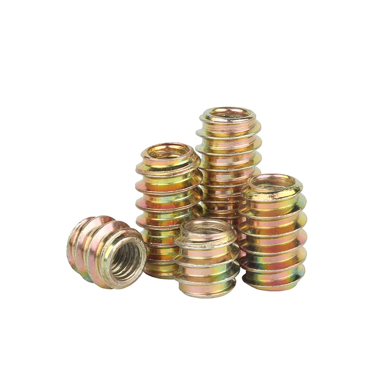 Hardened Carbon Steel DIN7965 Countersunk Insert Nut, Built-in Washer Embedded Connect Nut M4-M10 For Wood Furniture