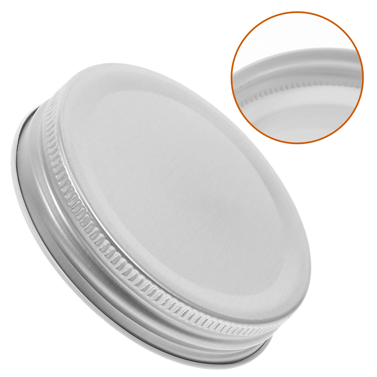 

4pcs Tinplate Mason Sealing Storage Covers Rustproof Leakproof Aluminum Whorl Shape Wide Mouth Bottle Solid Metal Caps Travel
