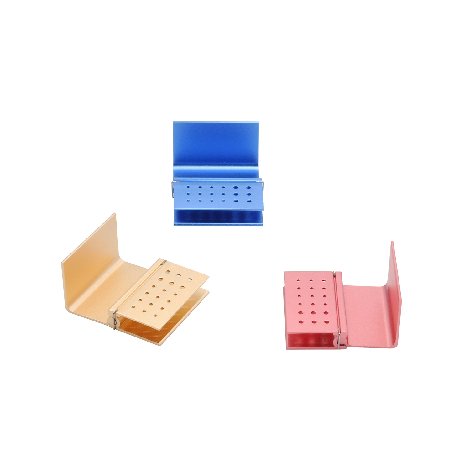 

1 шт., держатель для стерилизации стоматологических боров, дезинфицирующий блок с 18 отверстиями, автоклавируемая коробка для высокоскоростных и низких боров FG CA, сверла