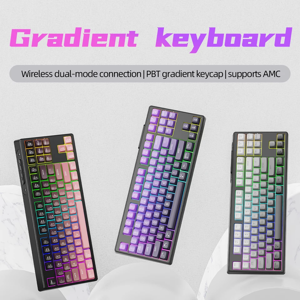 M87 キーボード ワイヤレス デュアルモード グラデーション カラー
