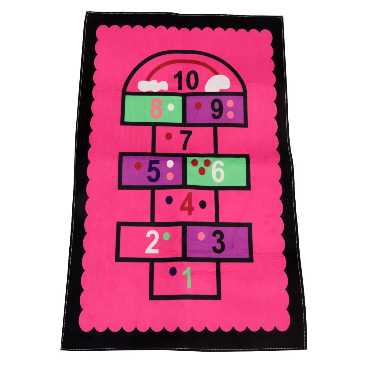 

1Pcs Cute Heart Design Floor Mat for Kids Premium Quality Non-Slip Mat for Bedroom Living Room Playroom Classroom Daycare Use