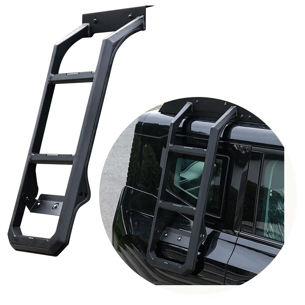 

JP16 ODM Offroad Accessories Universal Adjustable Foldable Elevatable Protection Roof Car Ladder Car Side Ladder For Jetour T2