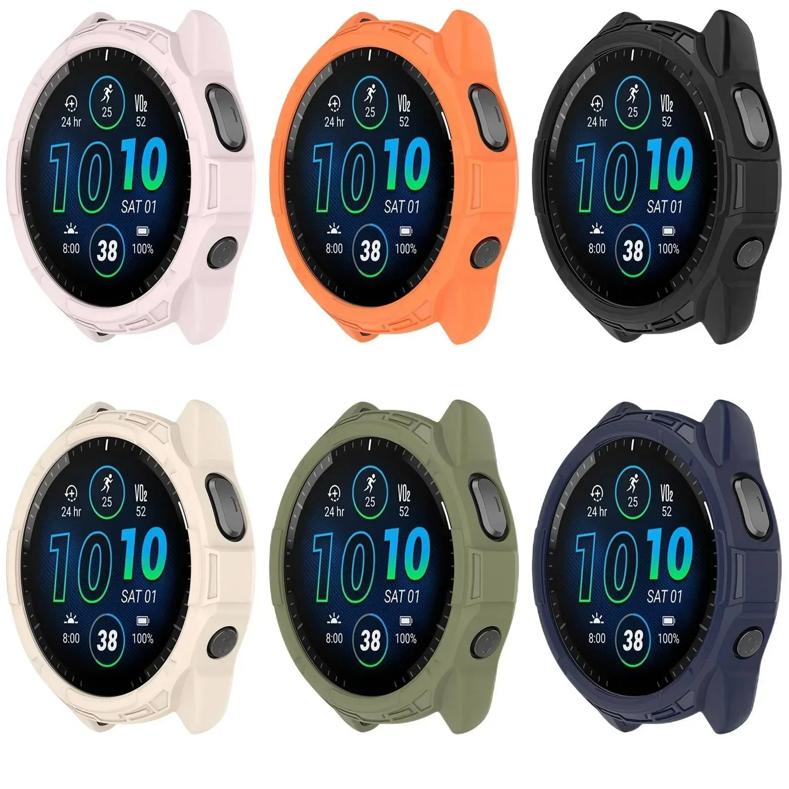 

For Garmin Forerunner970 Forerunner 970 47MM Protective Case Cover Bumper Hollow Shell Frame Anti-scratch Accessories Protector