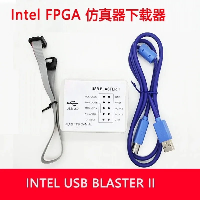USB Blaster II High-Speed Emulator, Intel FPGA/CPLD Programmer Downloader with 24MHz Support