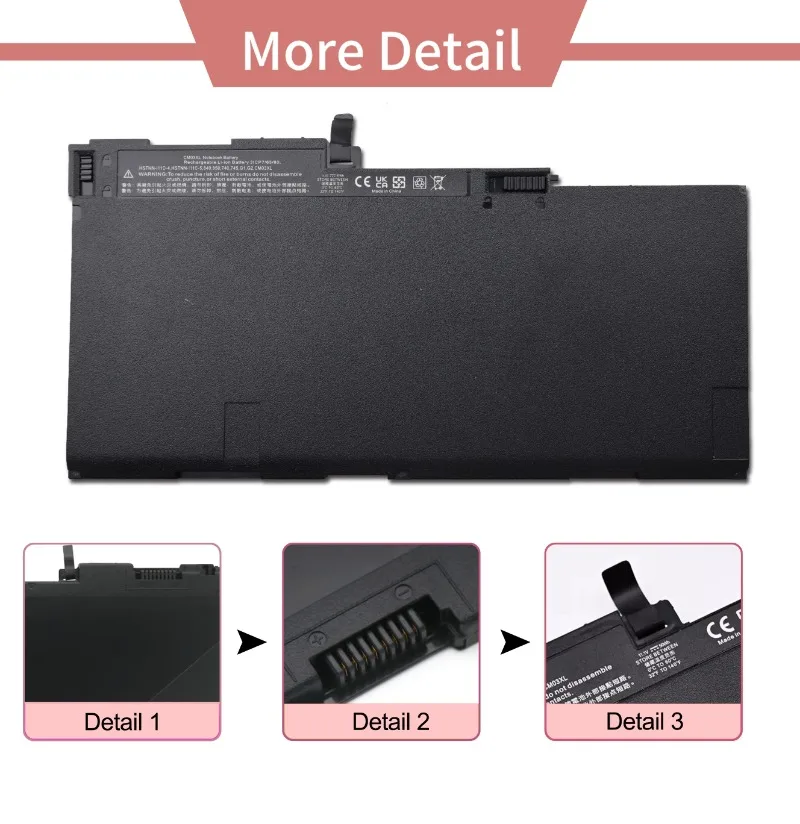 CM03XL Laptop Battery for HP EliteBook 840 845 850 855 740 745 750 755 G1 G2 Series Notebook fits CO06 CO06XL Battery