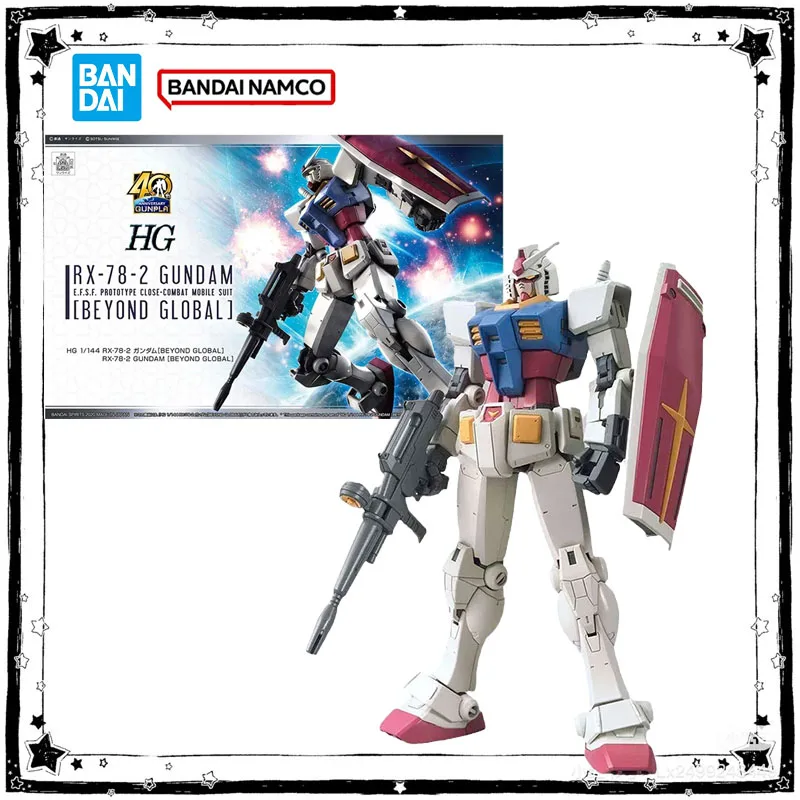 

Bandai Original HG 1/144 RX-78-2 GUNDAM BEYOND GLOBAL Action Figure GUNDAM Anime Model Assembly Model Collection Toys Gifts