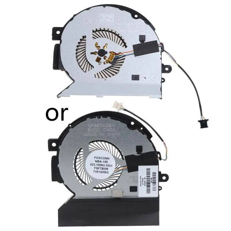 652F Laptop Cooling Fan 5V 0.5A 4Pin CPU Radiator for THPEnvy 15-BQ 15M-BP 15M-BQ