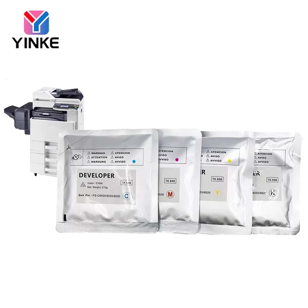 210g TK898 Developer Powder For Kyocera FS-C8020MFP C8025MFP C8520MFP C8525MFP C8124MFP 8520 8525 8025 High Quality Iron Carrier
