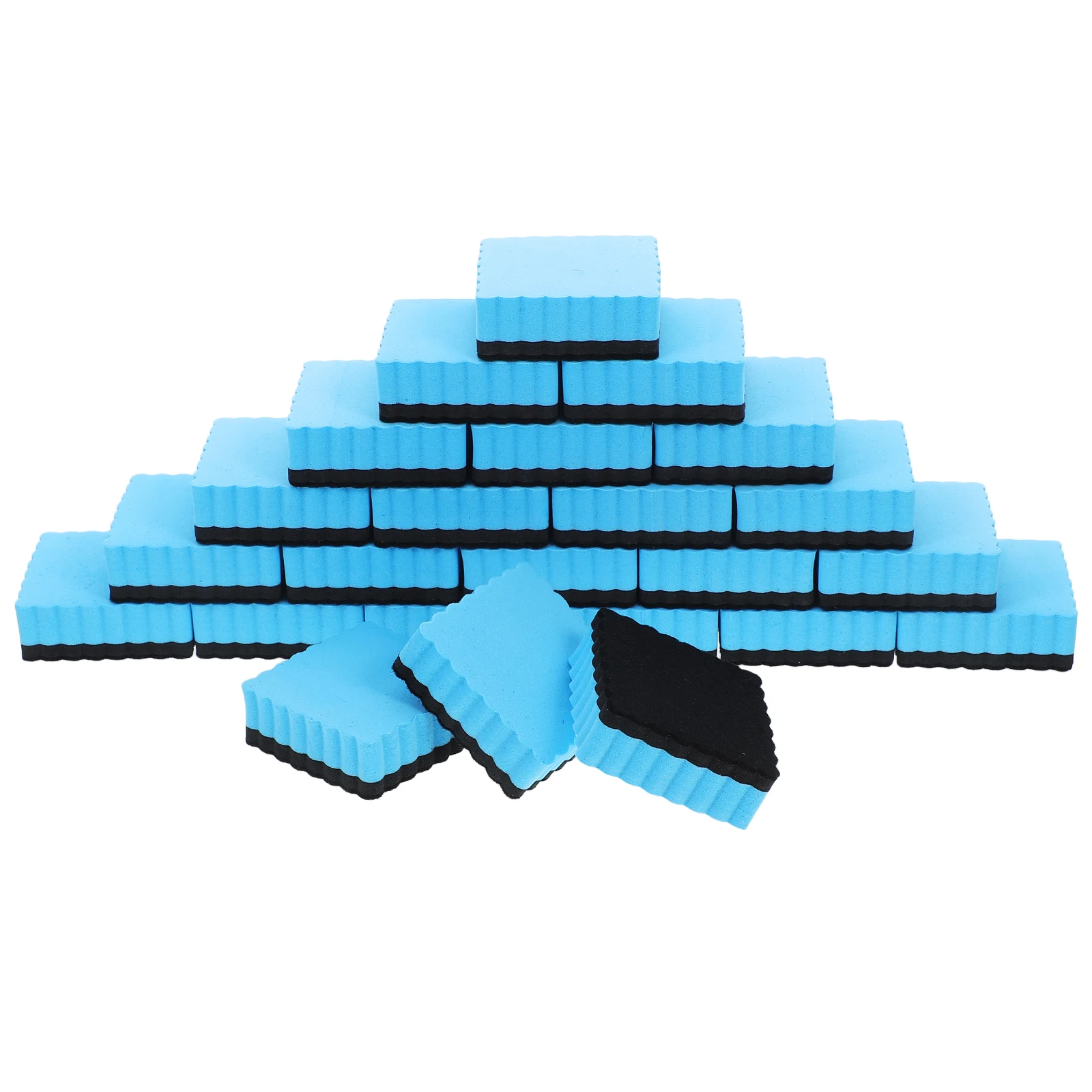 

24 Pcs Blackboard Cleaner Blackboard Eraser EVA Foam Chalkboard Eraser Edge Dry Erase School Supplies