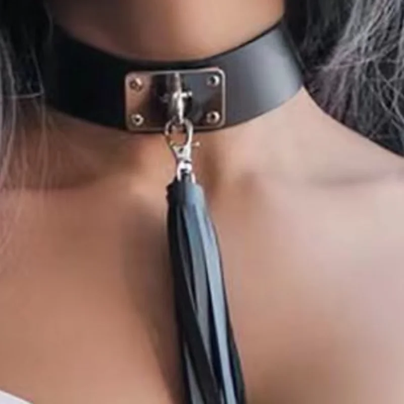 Sex Toys Leather Necklace Adult Training BDSM Collars SM Female Slave Tools Role-Playing Props