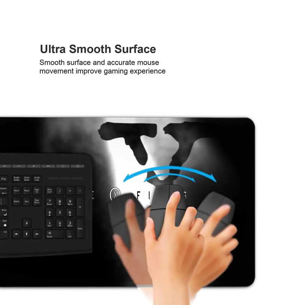 Tapis de souris X Files I Want To Believe, tapis de table Anime, polymère de clavier, ordinateur PC Gamer Play, impression de jeu, sous-bureau