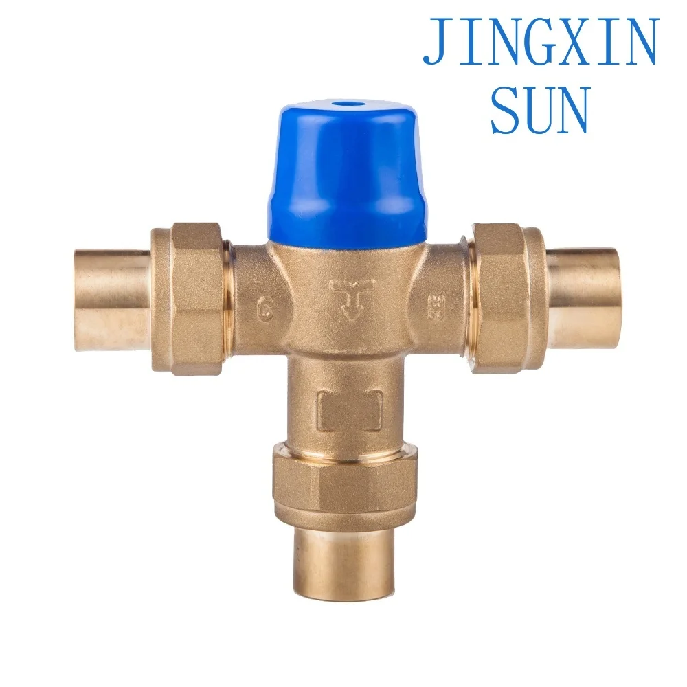 Factory outlet water heater ANTI-SCALD temperature thermostatic 3/4-Inch lead-free brass mixing valve