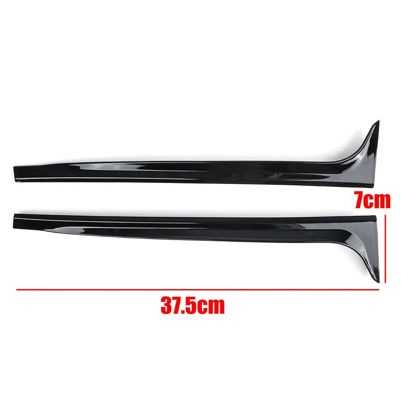 Fit For VW Volkswagen Polo Mk5 6R 6C 2011 2012 2013 2014 2015 2016 2017 Rear Window Fins Moulding Side Spoiler Wing Trim