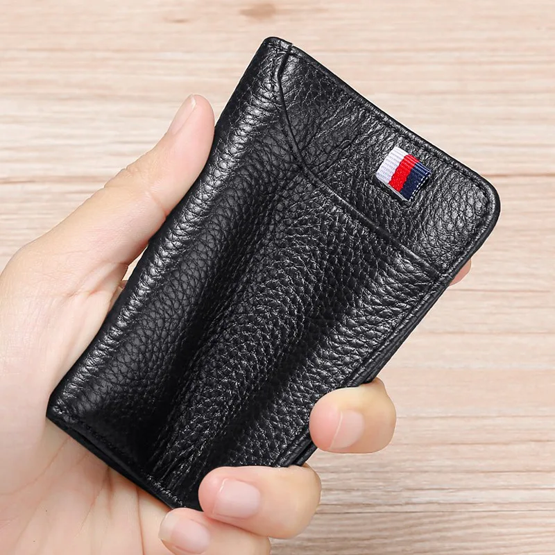 Card Holder Men's Leather Driving License Books Ultra-Thin Compact Card Holder Women's Bank Card Holder ID Card Holder Multiple