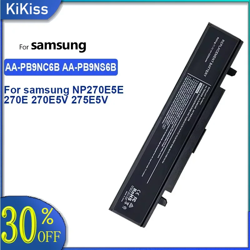 

Replacement Battery AA-PB9NC6B AA-PB9NS6B 4400mAh For samsung NP270E5E 270E 270E5V 275E5V Portable batteries