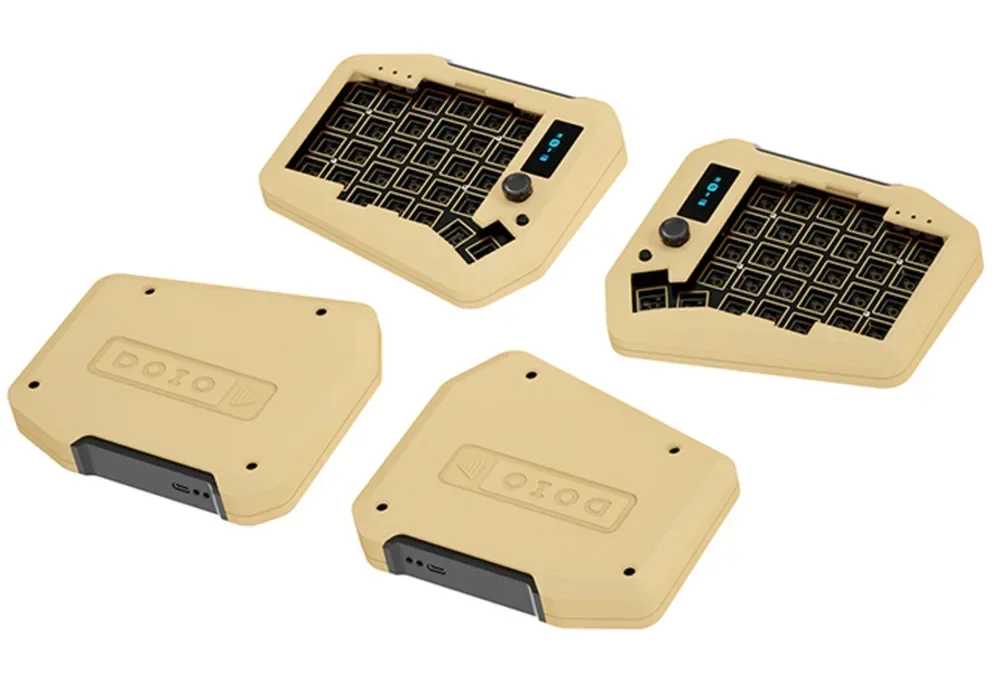 KB29B-01 Sofle Split Mechanical Keyboard Aluminium Alloy With Two Knobs Dual Mode Gaming Keyboard Hot Swap RGB VIA Custom