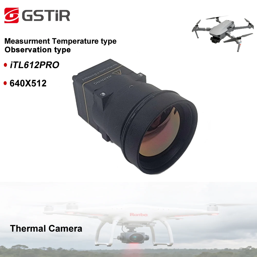 ITL612pro CVBS Minisize Drone Thermal Camera 9.1mm13mm/ 25mm/45mm 17.3X17.3mm Analog Cvbs Mipi / Usb Thermal Imaging Camera