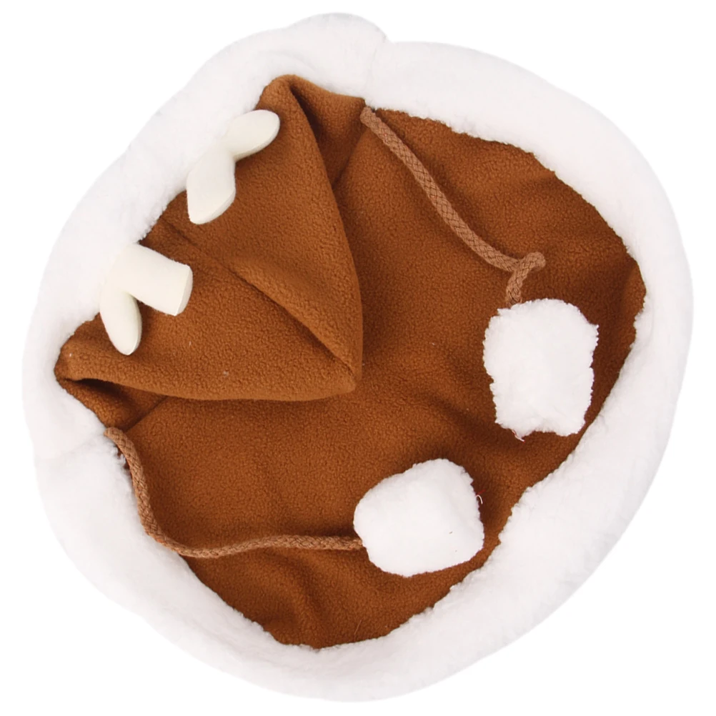 

Pet Cloak Cats Dogs Deer Shaped Lightweight Costume L Size Comfortable Reusable Festive Halloween Dog Hat Accessory Wear