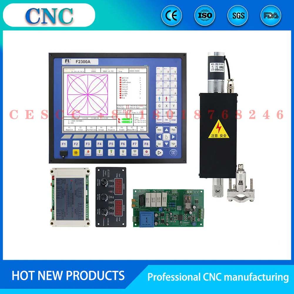 

CNC THC Plasma Controller KIT F2300A+SF-HC25K+JYKB-100-DC24V 2Axis Cut Machine Torch Height Control for CNC Parts