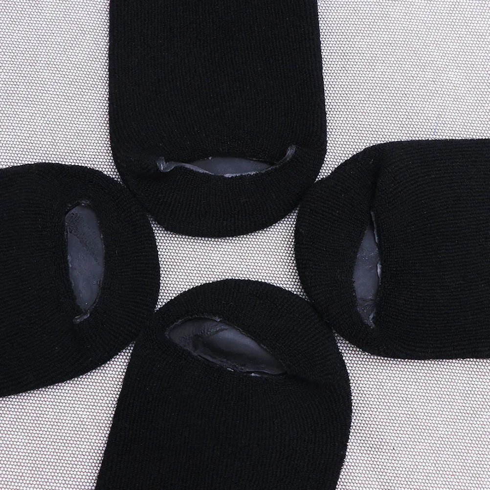 

3Pairs Moisturizing Foot Protective Socks Elastic Shallow Mouth Soft Gel Foot Care Socks for Dry Cracked Skin Black