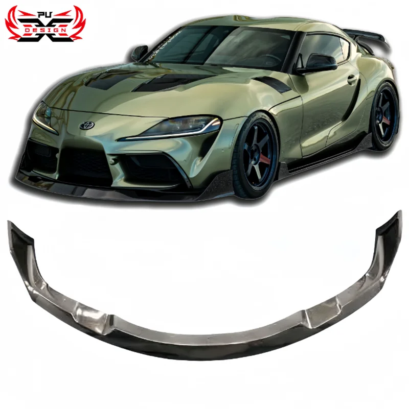 

For Toyota Supra A90 A91 Mk5 Ag Style Front Lip Spoiler Carbon Fiber Front Splitter Bumper Spoiler Chin Car Accessories