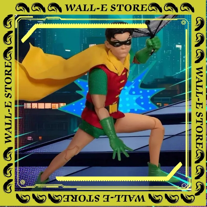 

In stock MEZCO Ant Genuine One:12 Batman Robin Golden Age 6-inch Anime Action Figure Model Toys Gifts Collection