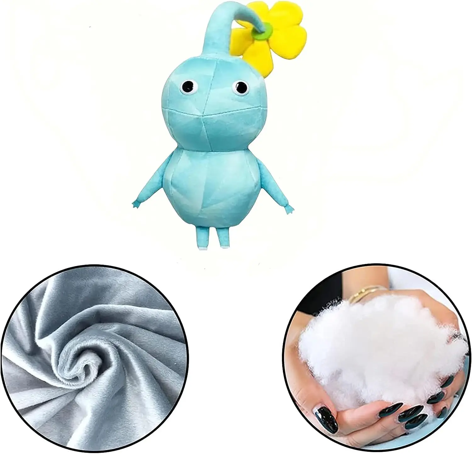 Pikmin-muñeco de peluche de hielo y avena para niños y adultos, figura de peluche suave, planta Adorable como criaturas para divertirse y coleccionar