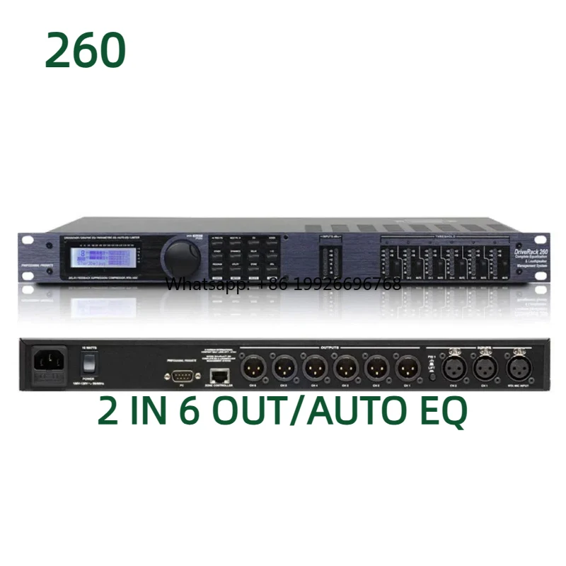 

DriveRack 260 High-Performance 2 6 Audio Processor Controller 4ohm Metal Stage Performance System 6 Audio Sound Equipment