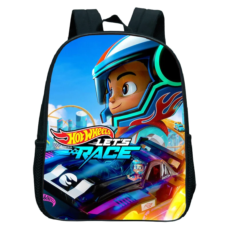 Mochila Hot Wheels para niños y niñas, mochilas escolares para guardería, bolsa ortopédica para libros para niños, mochila para niños