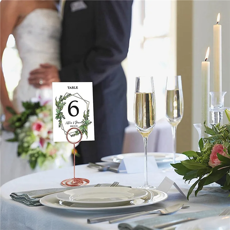 ABKP-soportes para números de mesa, 40 Uds., soporte para tarjetas de lugar de 3,35 pulgadas, soportes para números de mesa para fiesta de boda, recepción de graduación C