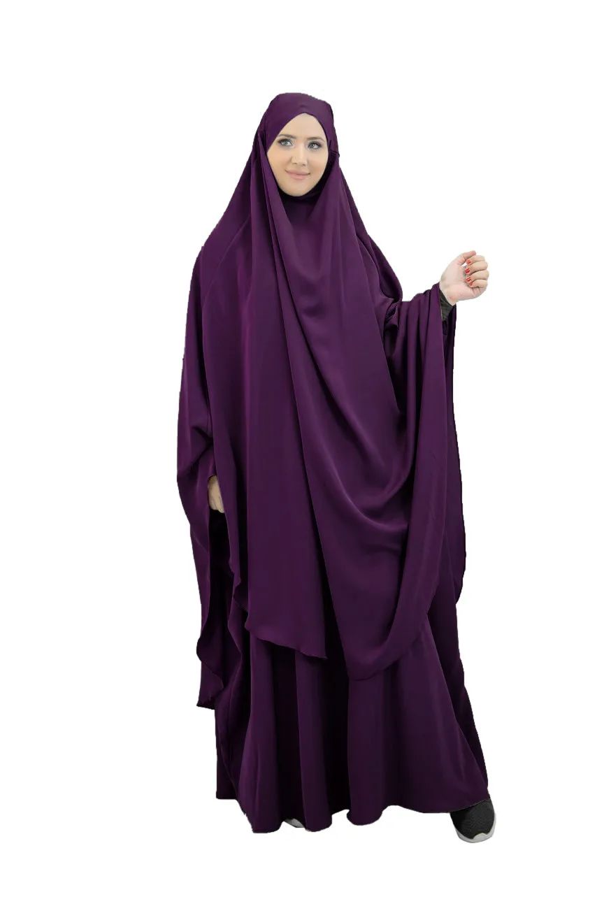 Imagem -06 - Oração Muçulmana Conjuntos de Vestuário para Mulheres Eid Vestido Hijab Saia Longa Khimar Abaya Ramadã Niqab Conjuntos Pcs