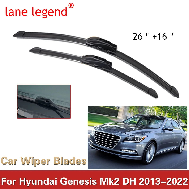 

Car Front Wiper Blades For Hyundai Genesis G80 Mk2 DH 2013~2020 2021 2022 Windscreen Windshield Window Car Accessories 2019 2018