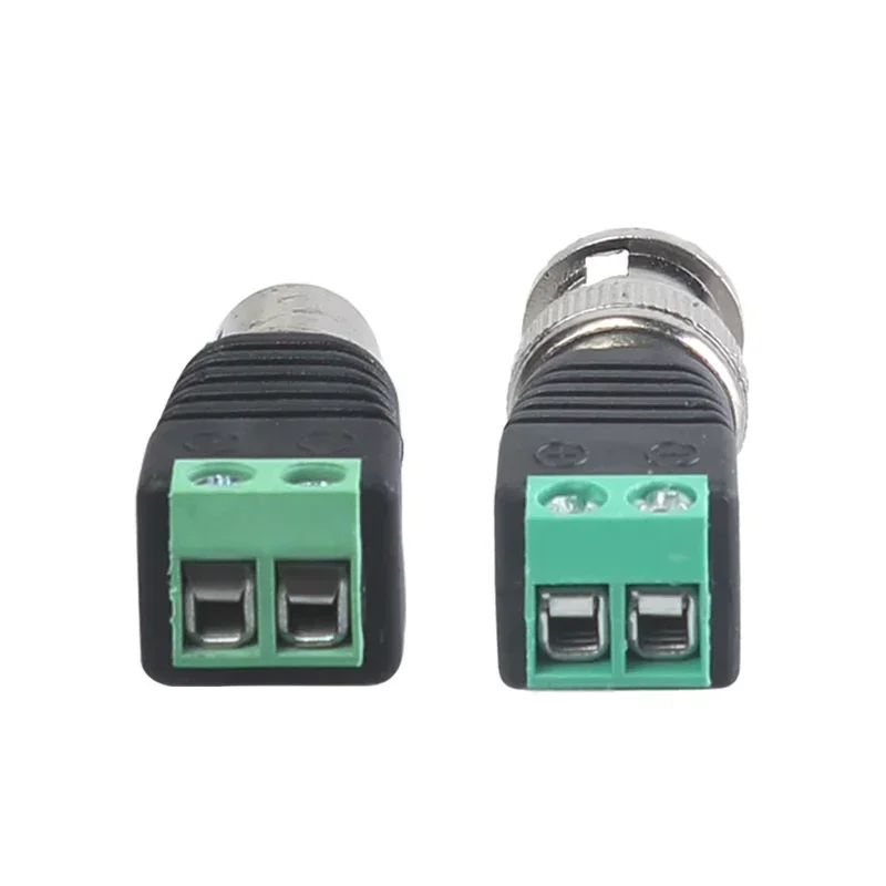 BNC Q9 Male Female Plug Screw Terminal  Adapter Solderless Video Surveillance Camera Connector