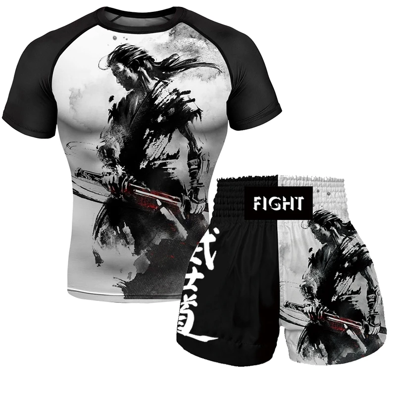 Muay Thai Boxing Shorts MMA Taekwondo Exercise Set Clothing Training Adult and Children Martial Arts Fitness ShortsMuay Thai sho