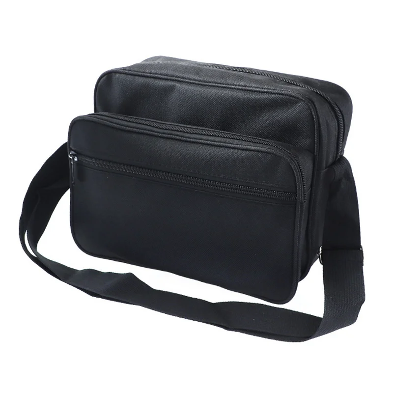 Realmote Multifunctional Shoulder Bag Wear-resistant Storage Tool Kit Black Canvas Satchel Package For Maintenance Electrician