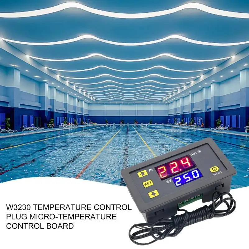 

Digital Temperature Controller LED Display Electronic Control Board Temp Controller Accurate Temperature Control Meter Relay