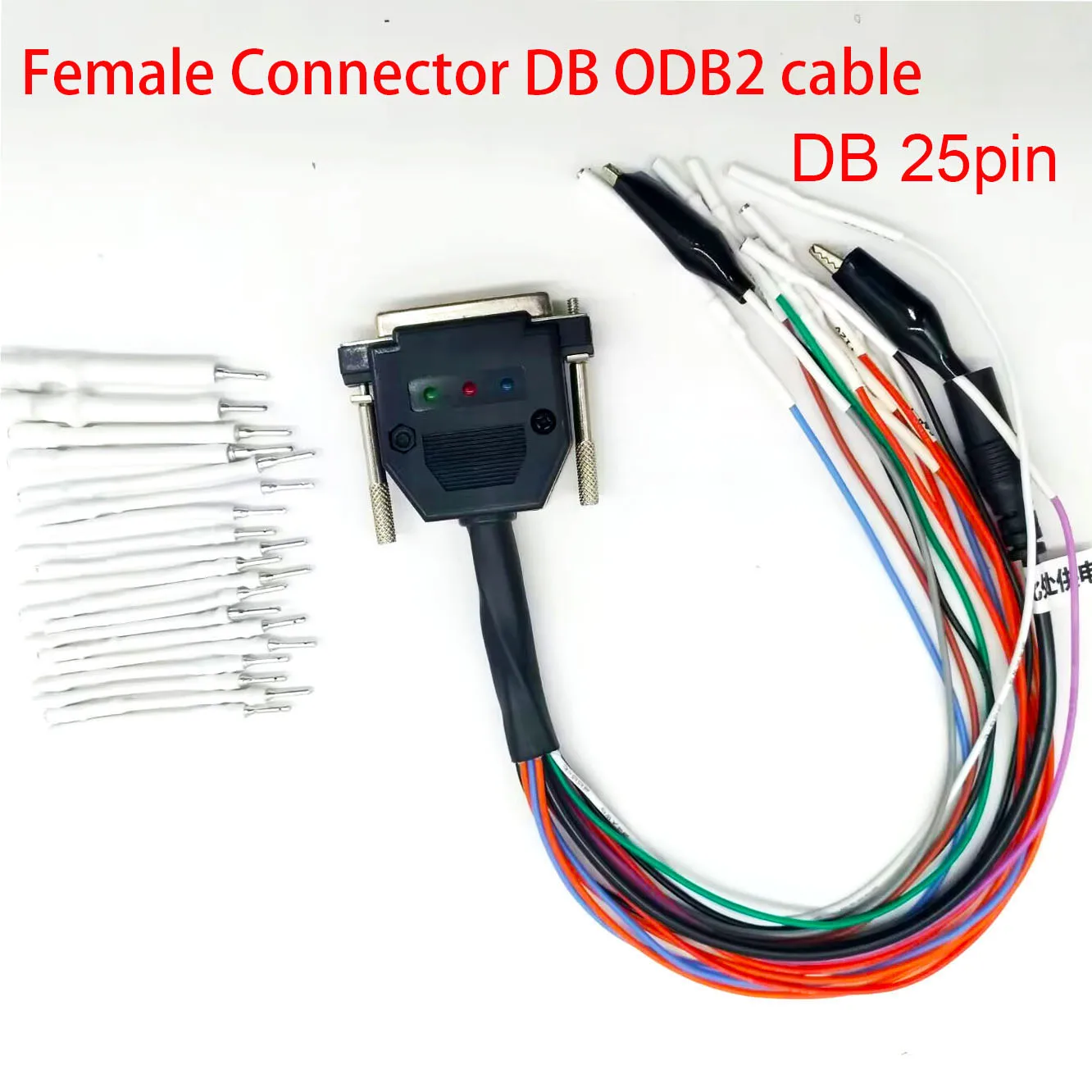 Female Connector DB ODB2 cable DB 25pin for SM2 Pro Eobd Scanner Tool Purple PCB LED Display Ecu Programming Tool - view 2