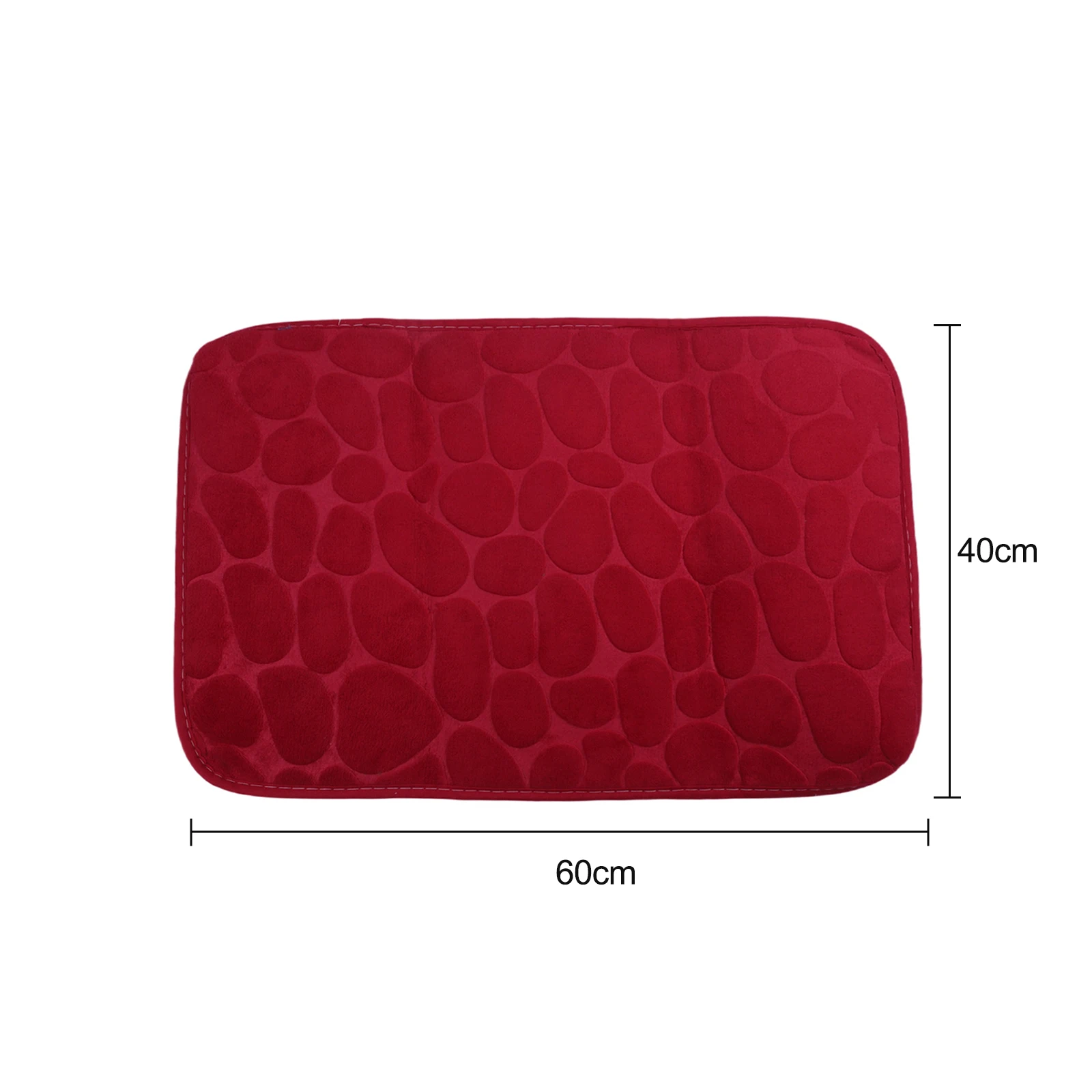 Stone Texture Memory Foam Bathroom Mat Engineered For Fast Drying And Strong Grip On Common Bathroom Floor Materials